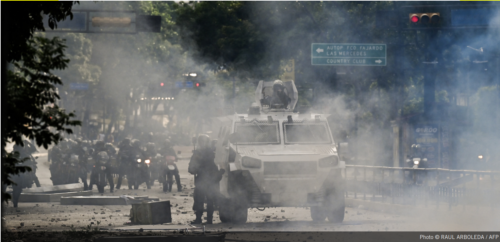 Strassensituation in Venezuela